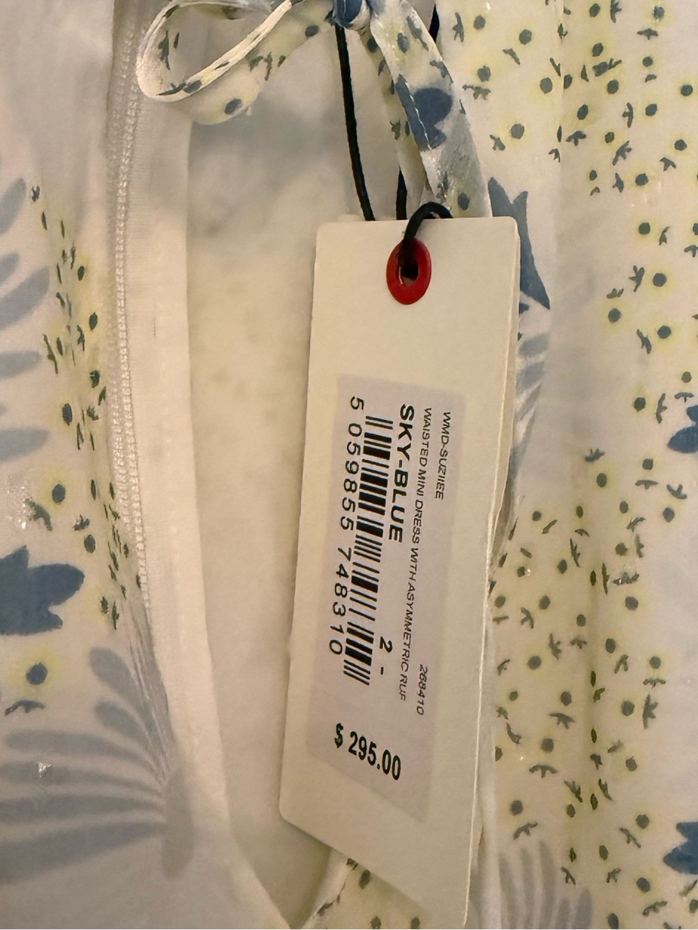 NWT Ted Baker London Style: Suziiee Floral Ruffle Mini Dress Size - Picture 5 of 6